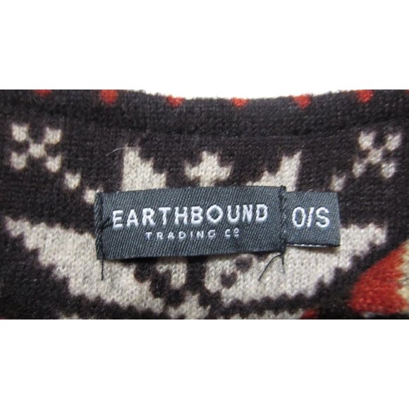 Earthbound Trading One Size Southwestern Snowflake Boho Tassel Poncho - Picture 6 of 6